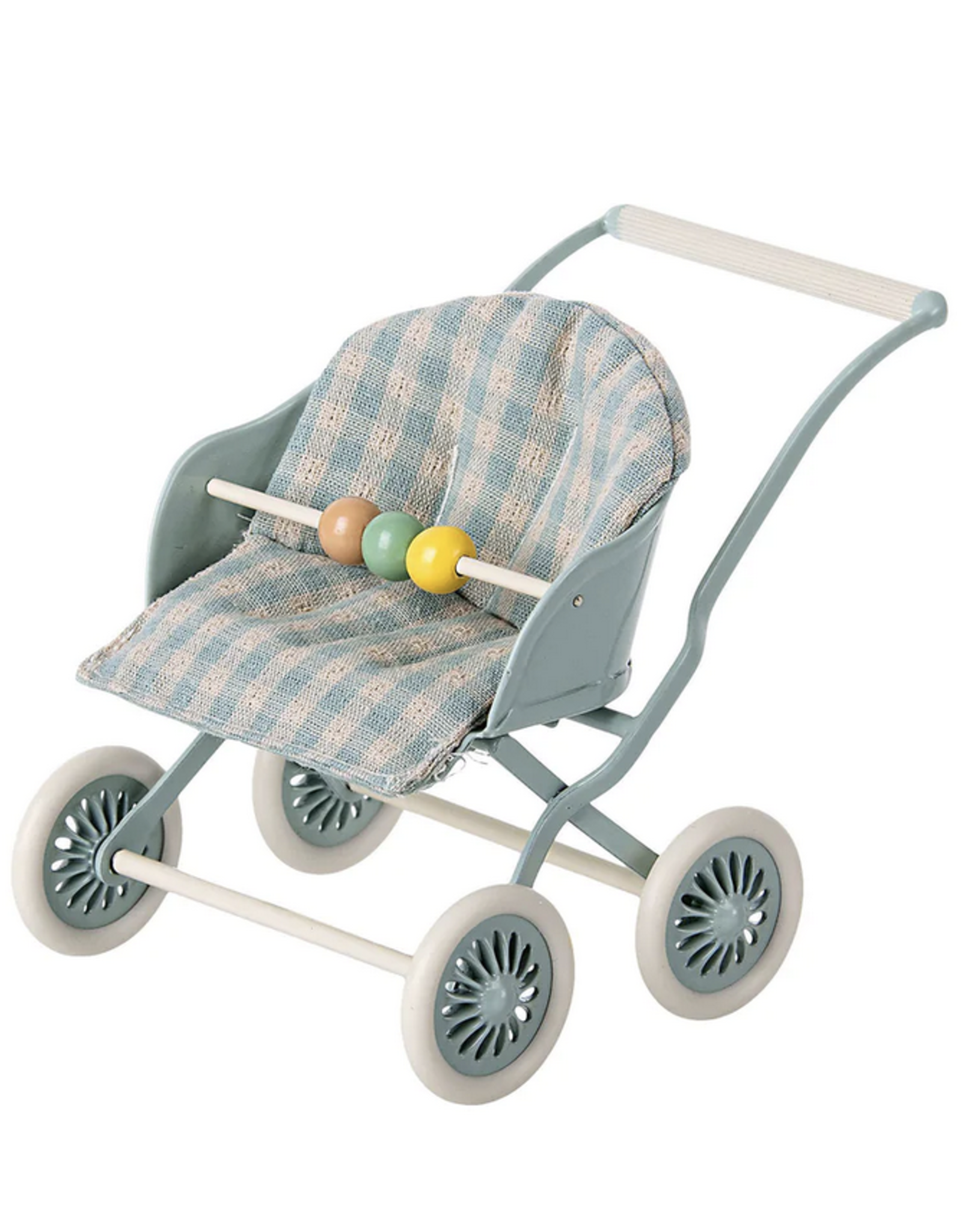 Maileg stroller, baby mice- mint