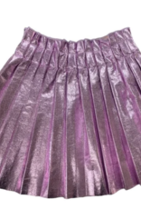 Lola & the Boys foil pleated skirt