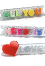 Lilies & Roses all you need is love hairclips set