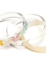 Lilies & Roses pearl butterfly bangles set
