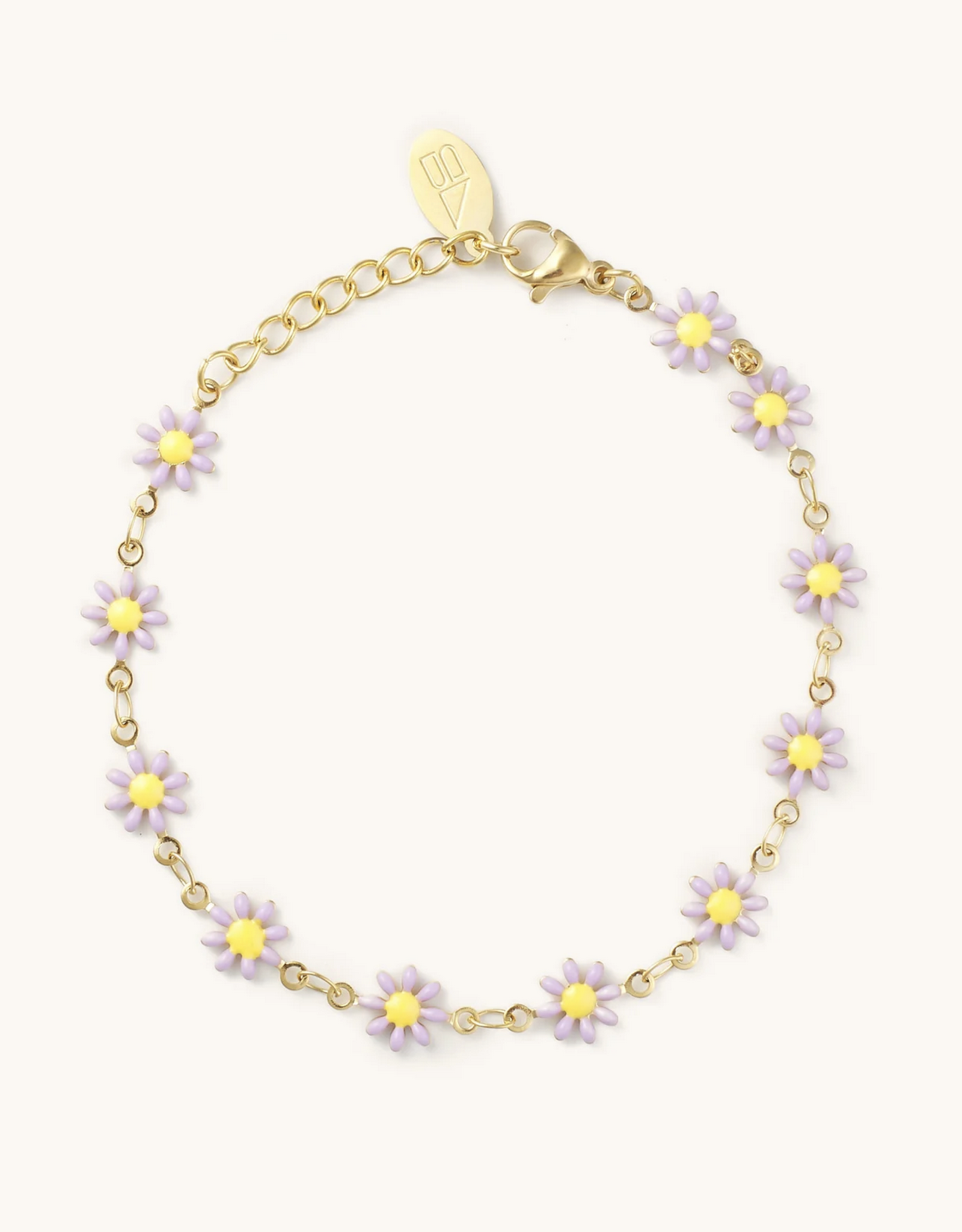 nikki smith daisy lilac bracelet