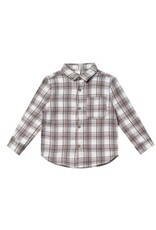 Rylee and Cru COLLARED LONG SLEEVE SHIRT || BLUE FLANNEL