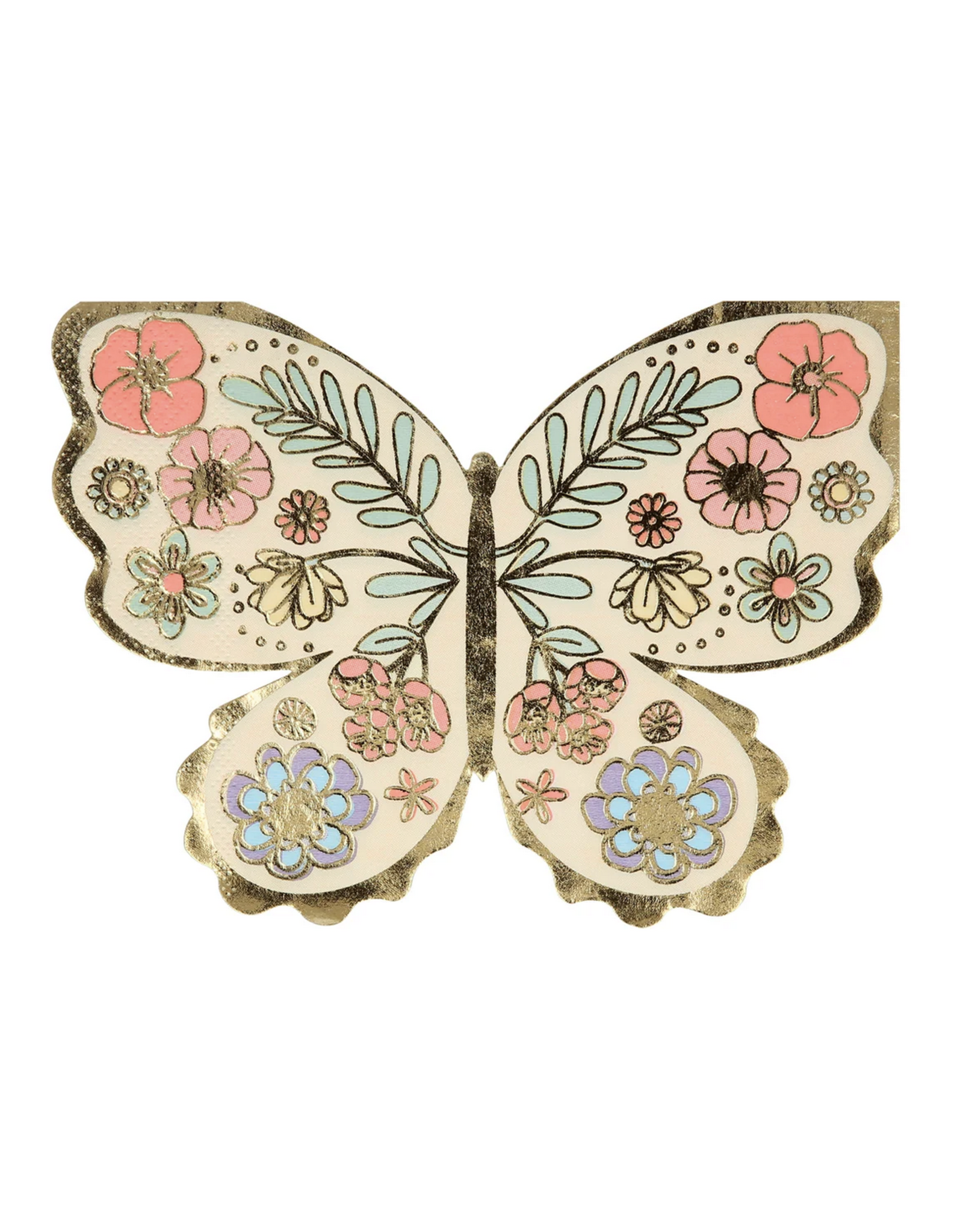 Meri Meri floral butterfly napkins