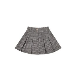 Rylee and Cru TAILORED SKIRT || BLACK HOUNDSTOOTH