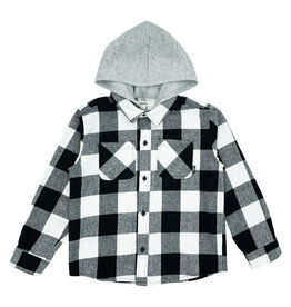 Feather 4 Arrow upland flannel shacket- black