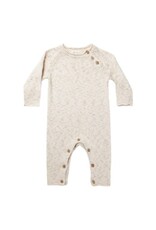 Quincy Mae SPECKLED KNIT JUMPSUIT || NATURAL