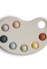 Mushie paint palette press toy