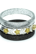 Lilies & Roses celestial star & moon bangles set