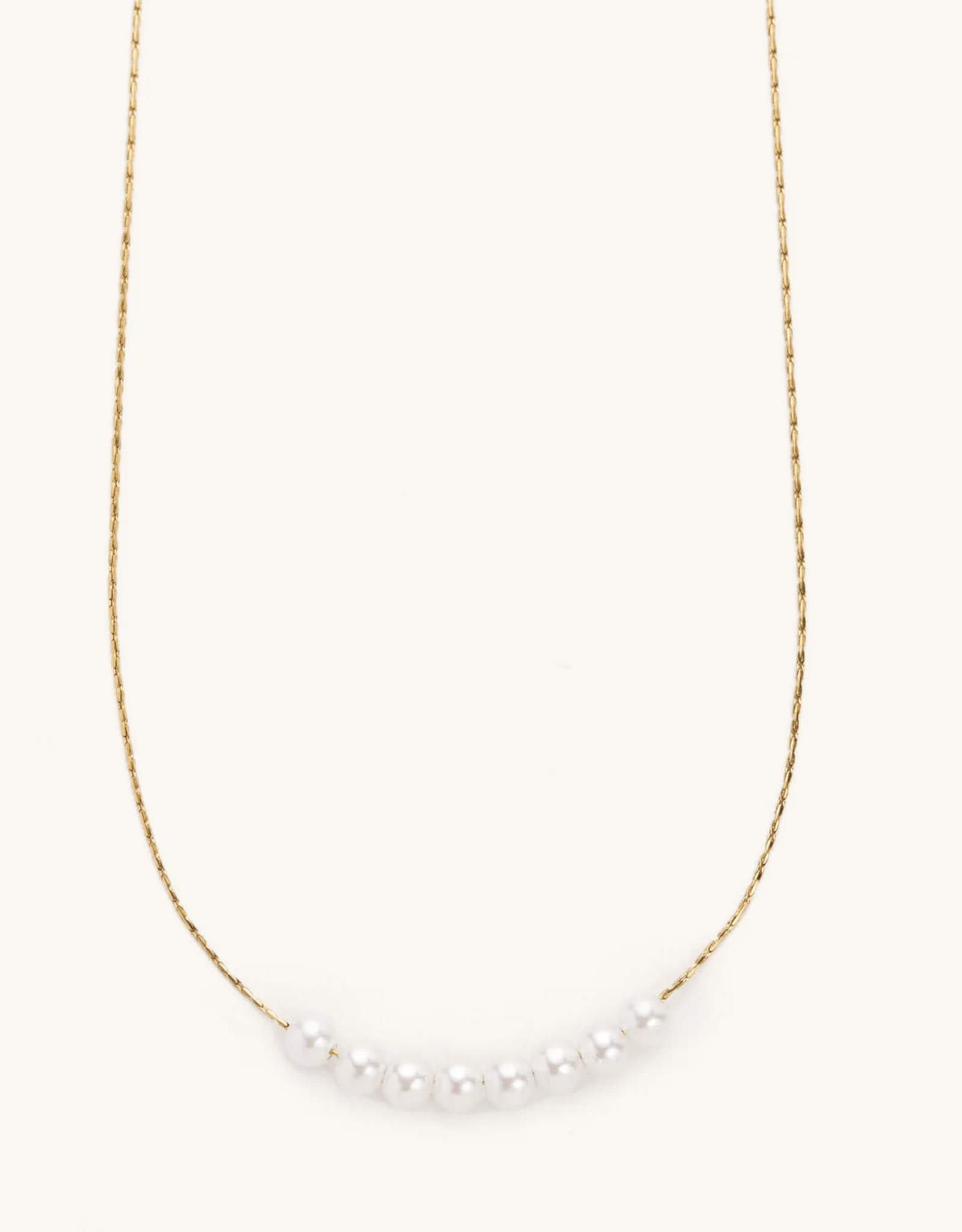 nikki smith nina dainty pearl necklace