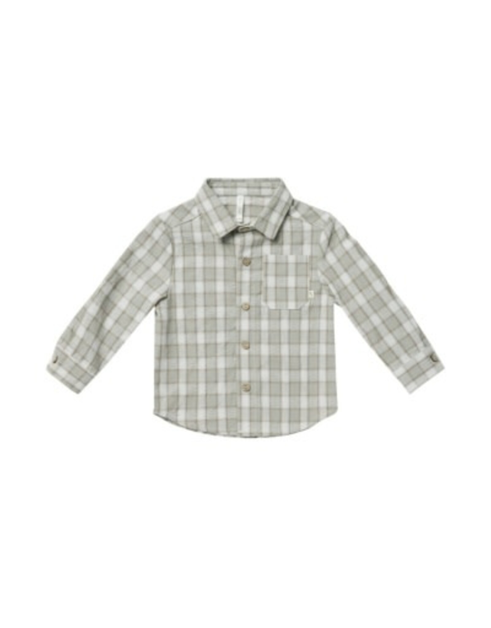 Rylee and Cru COLLARED SHIRT || PEWTER PLAID