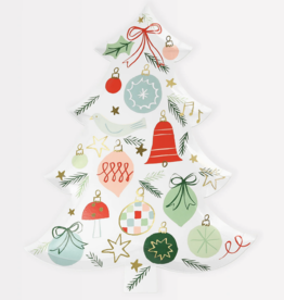 Meri Meri festive pattern tree plates