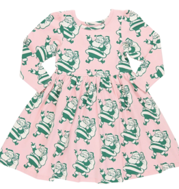 Pink Chicken steph dress- holly jolly santa