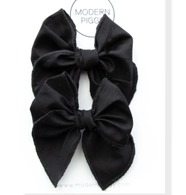 Modern Piggy pigtail set- petite party bow