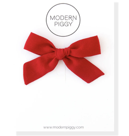 Modern Piggy hand tied bow- nylon