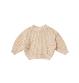 Quincy Mae CHUNKY KNIT SWEATER || SHELL