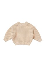 Quincy Mae CHUNKY KNIT SWEATER || SHELL