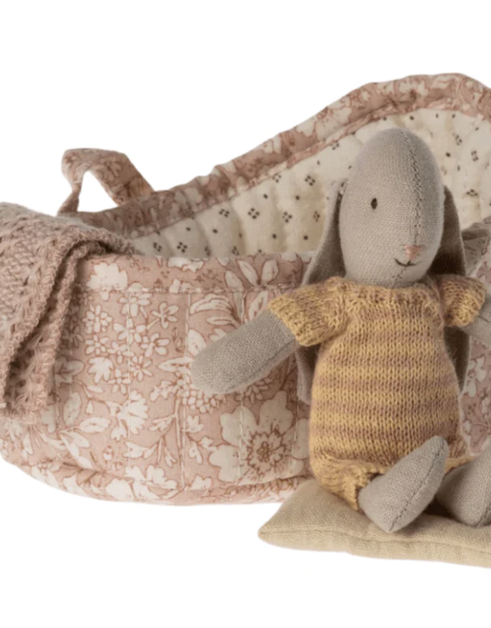 Maileg bunny in carrycot, micro