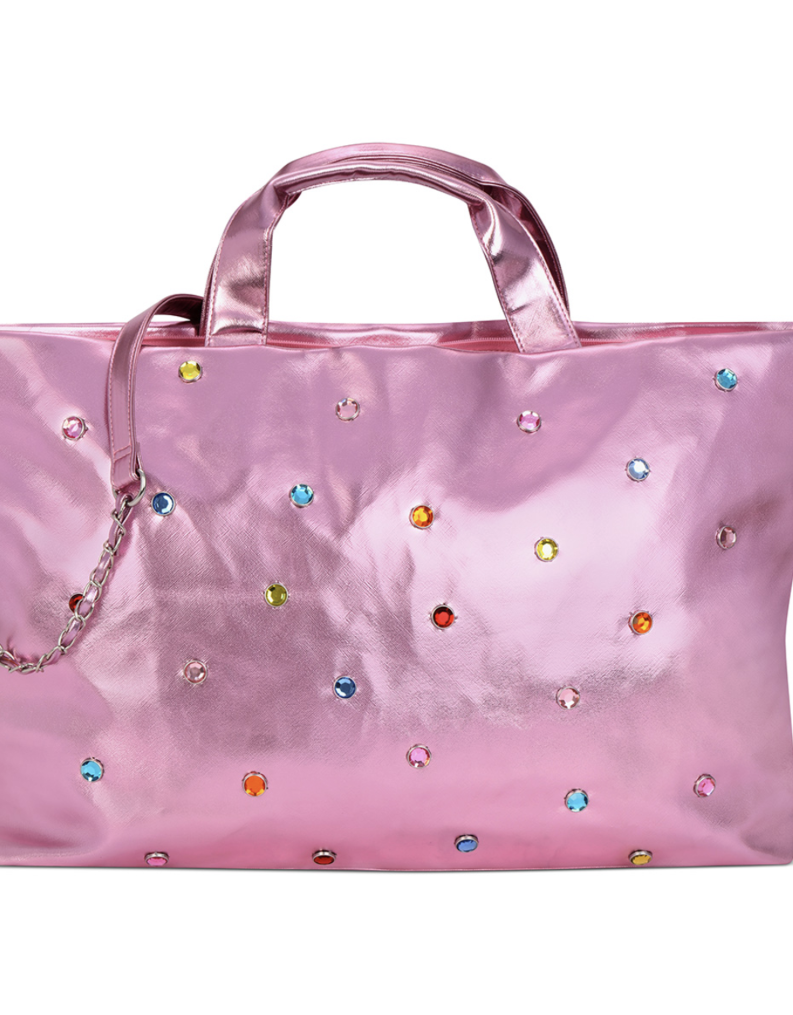 iScream candy pink gem overnight bag