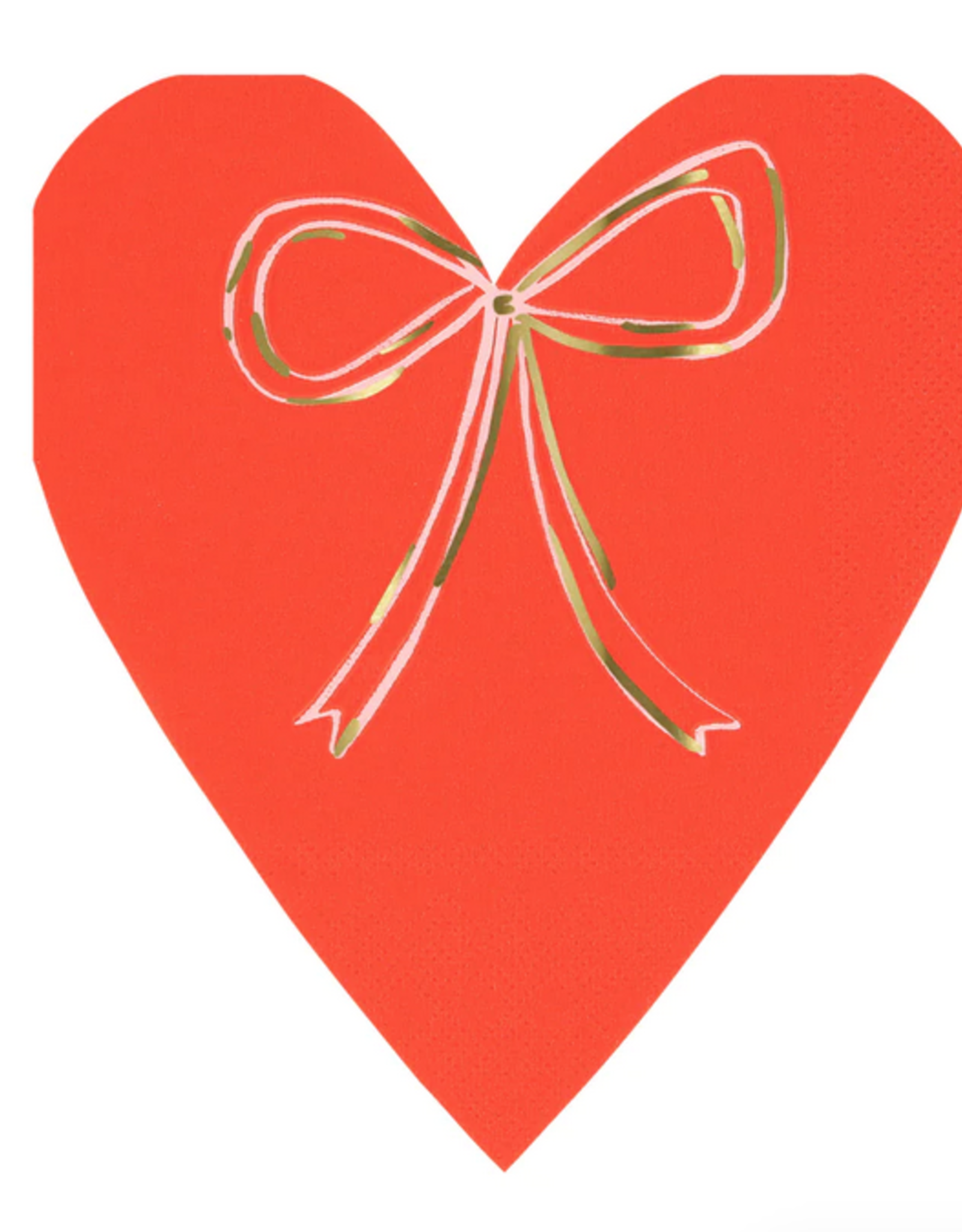 Meri Meri heart with bow napkins