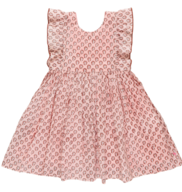 Pink Chicken girls marceline dress - pink lisbon ditsy