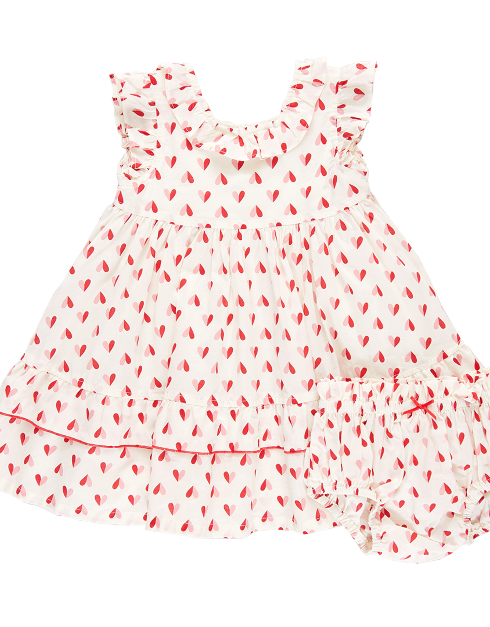 Pink Chicken judith dress set- paper hearts