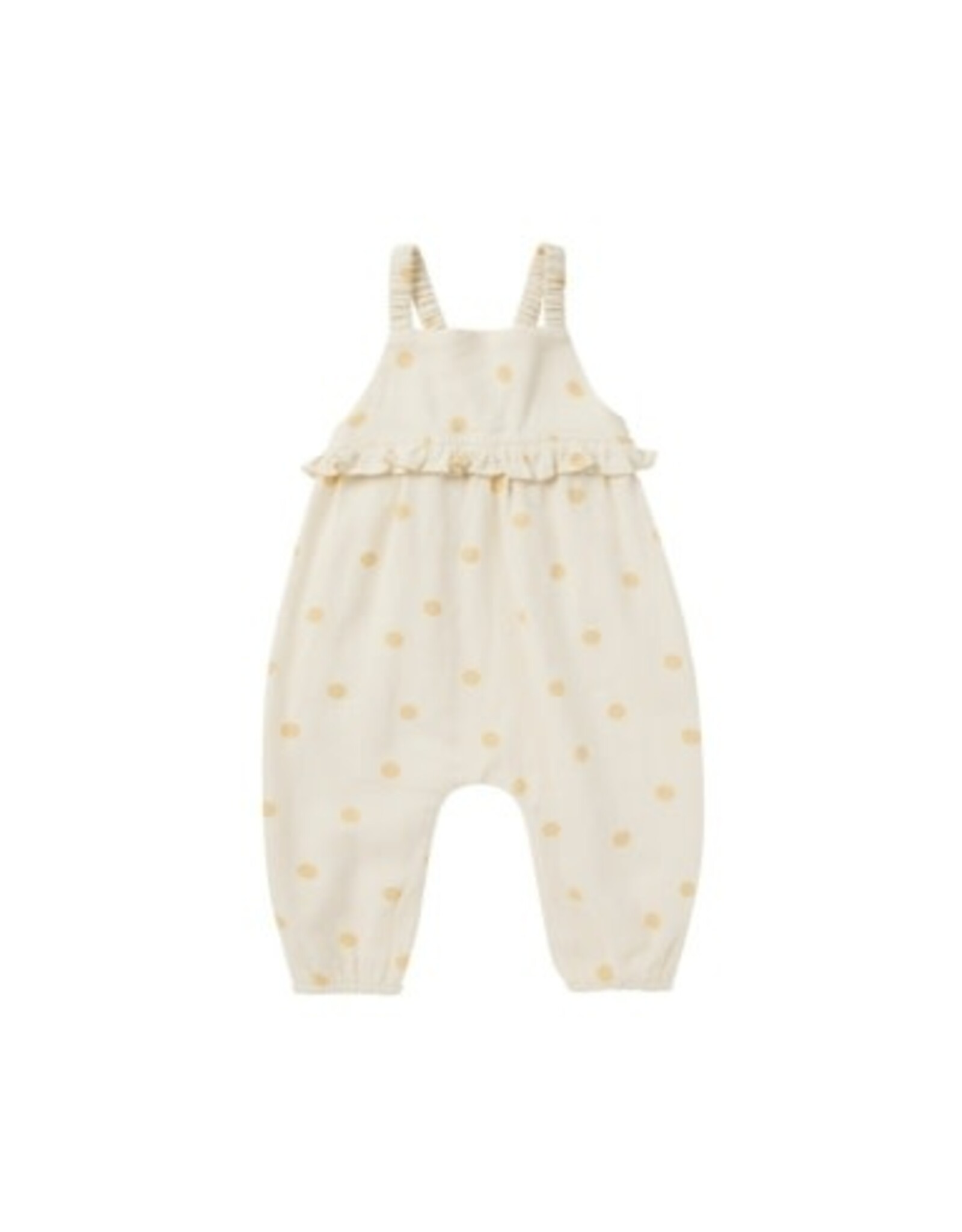 Rylee + Cru Inc. KINSLEY JUMPSUIT || YELLOW POLKA DOT