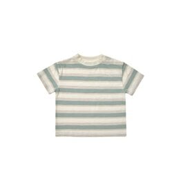 Rylee and Cru RELAXED TEE || AQUA STRIPE