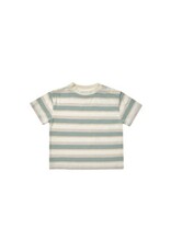 Rylee and Cru RELAXED TEE || AQUA STRIPE