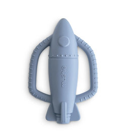 Mushie rocket rattle teether