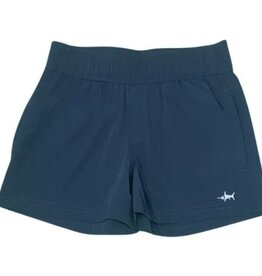 Saltwater Boys Company INLET PERFORMANCE SHORT UPF 50+ NAVY 14/16