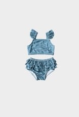 Babysprouts GIRL'S TWO-PIECE RUFFLE SWIM SUIT