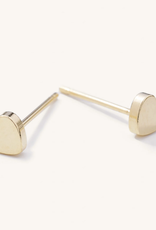 nikki smith be mine gold heart studs