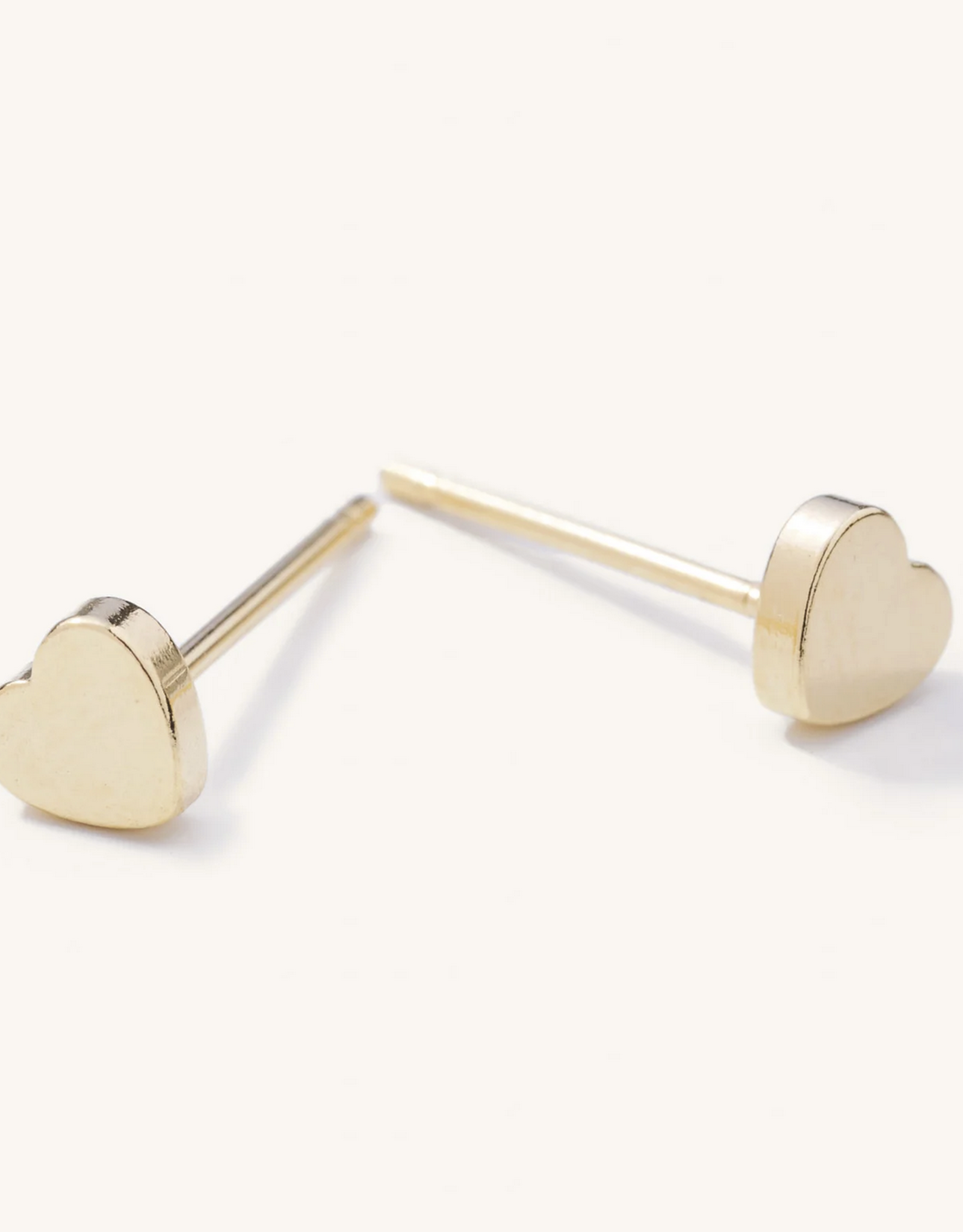 nikki smith be mine gold heart studs