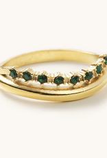 nikki smith kiera emerald stacked ring