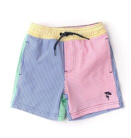 Shade Critters boys trunks - multi seersucker