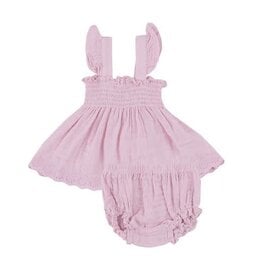 Angel Dear RUFFLE STRAP SMOCKED TOP AND DIAPER COVER