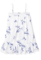 petite plume lily nightgown- indigo floral