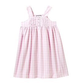 petite plume charlotte nightgown- pink gingham