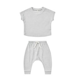 Quincy Mae TERRY TEE + PANT SET || CLOUD