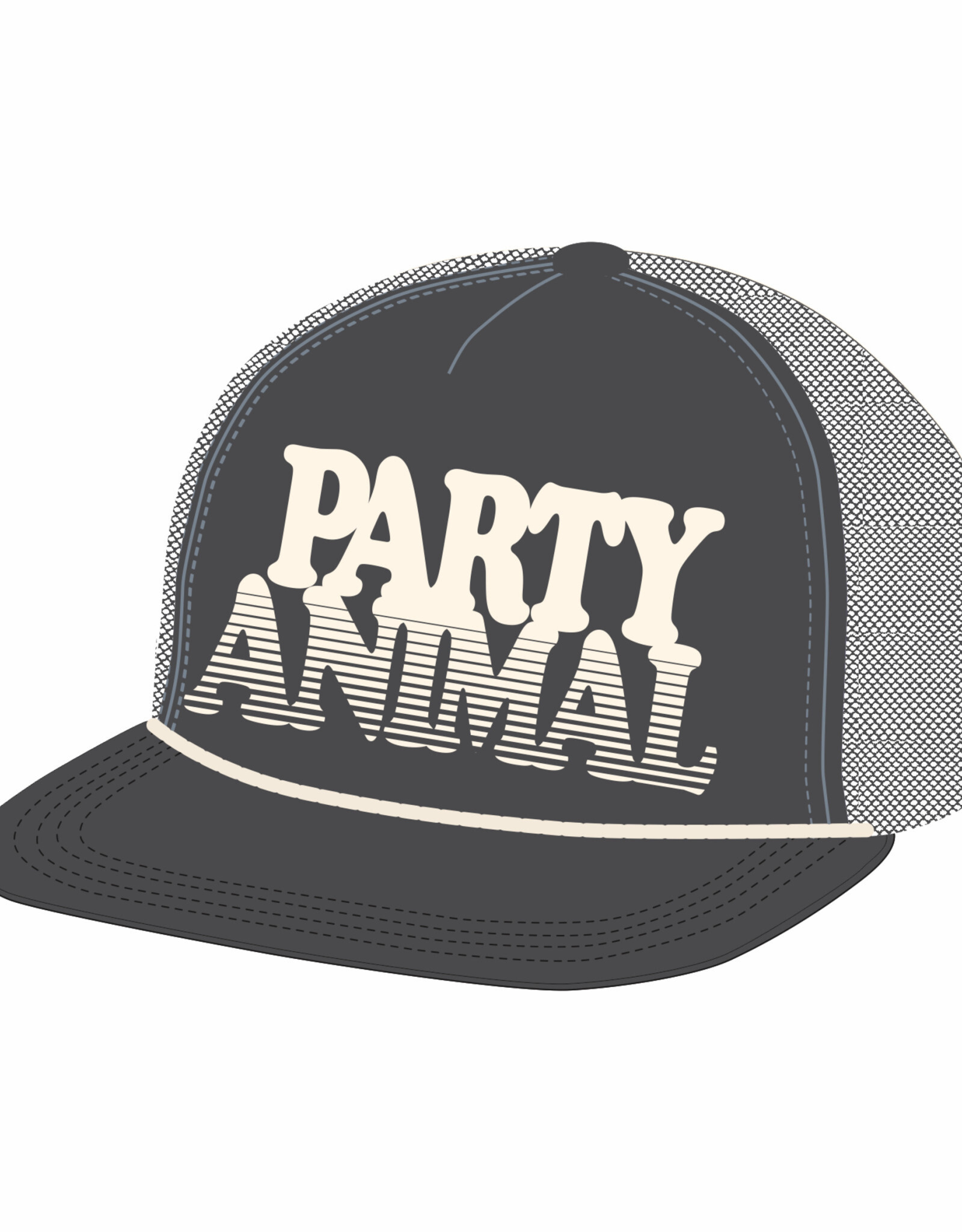 Tiny Whales party animal trucker hat