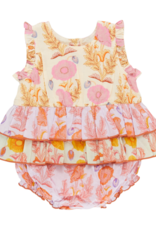 Pink Chicken baby girls heidi bubble - gilded floral mix