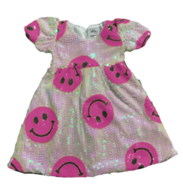 Lola & the Boys Pinkie Happy Emoji Dress