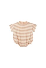 Rylee + Cru Inc. RELAXED BUBBLE ROMPER || APRICOT STRIPE