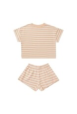 Rylee + Cru Inc. SUMMER WAFFLE SET || APRICOT STRIPE