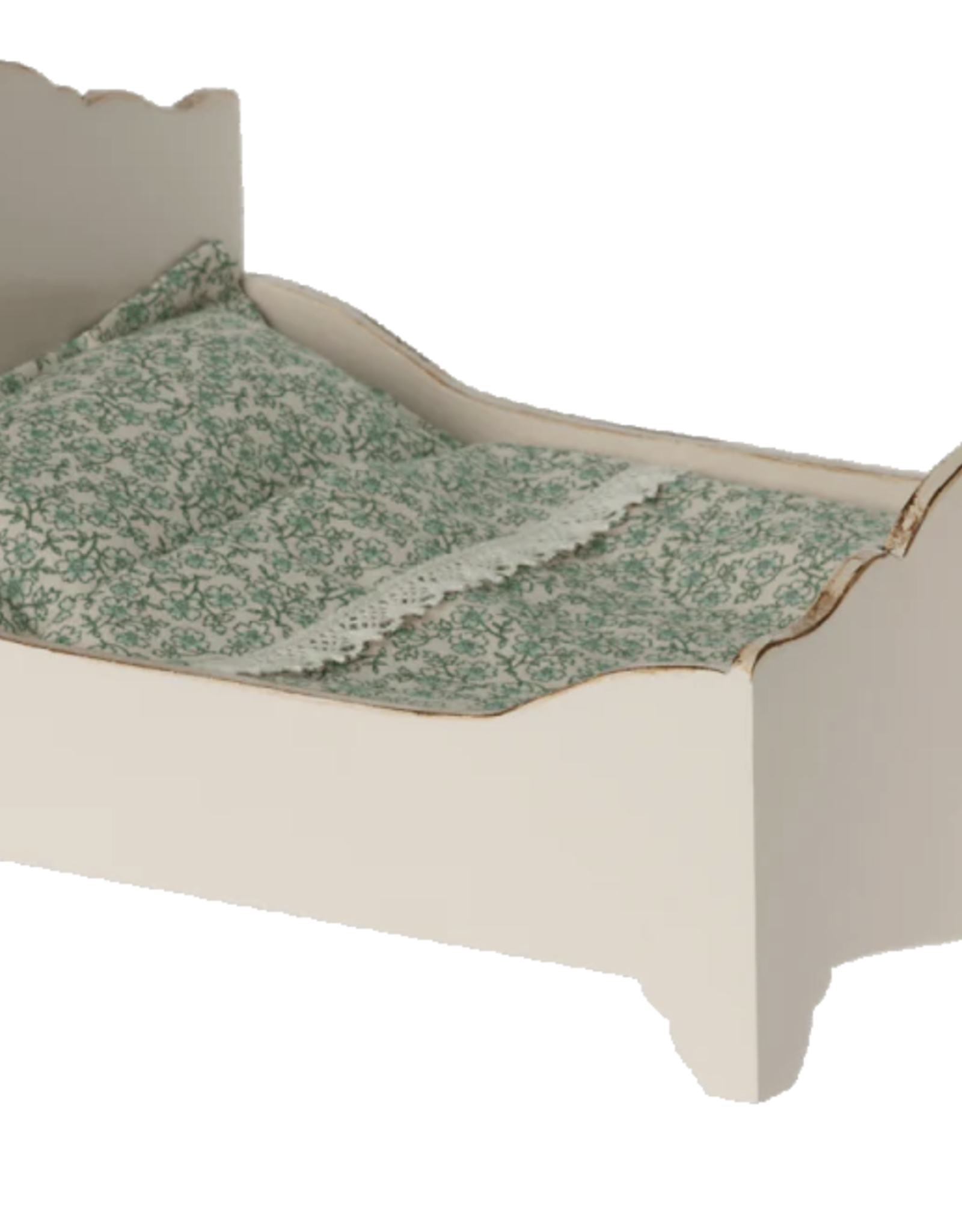 Maileg bed, mouse- off white
