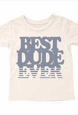 Tiny Whales best dude ever tee- natural