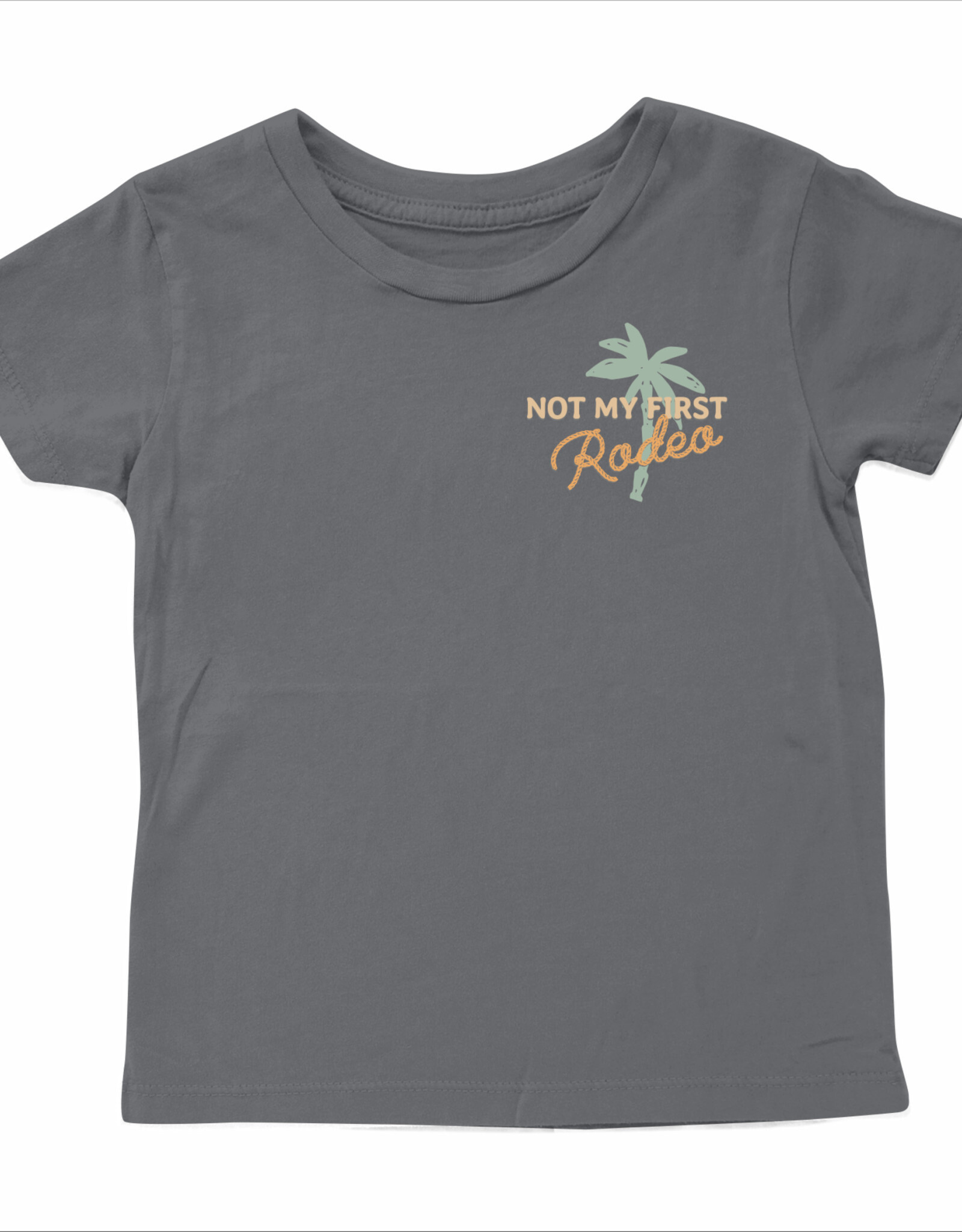 Tiny Whales not my first rodeo tee- black