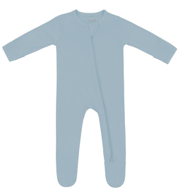 Kyte Baby zippered footie- dusty blue