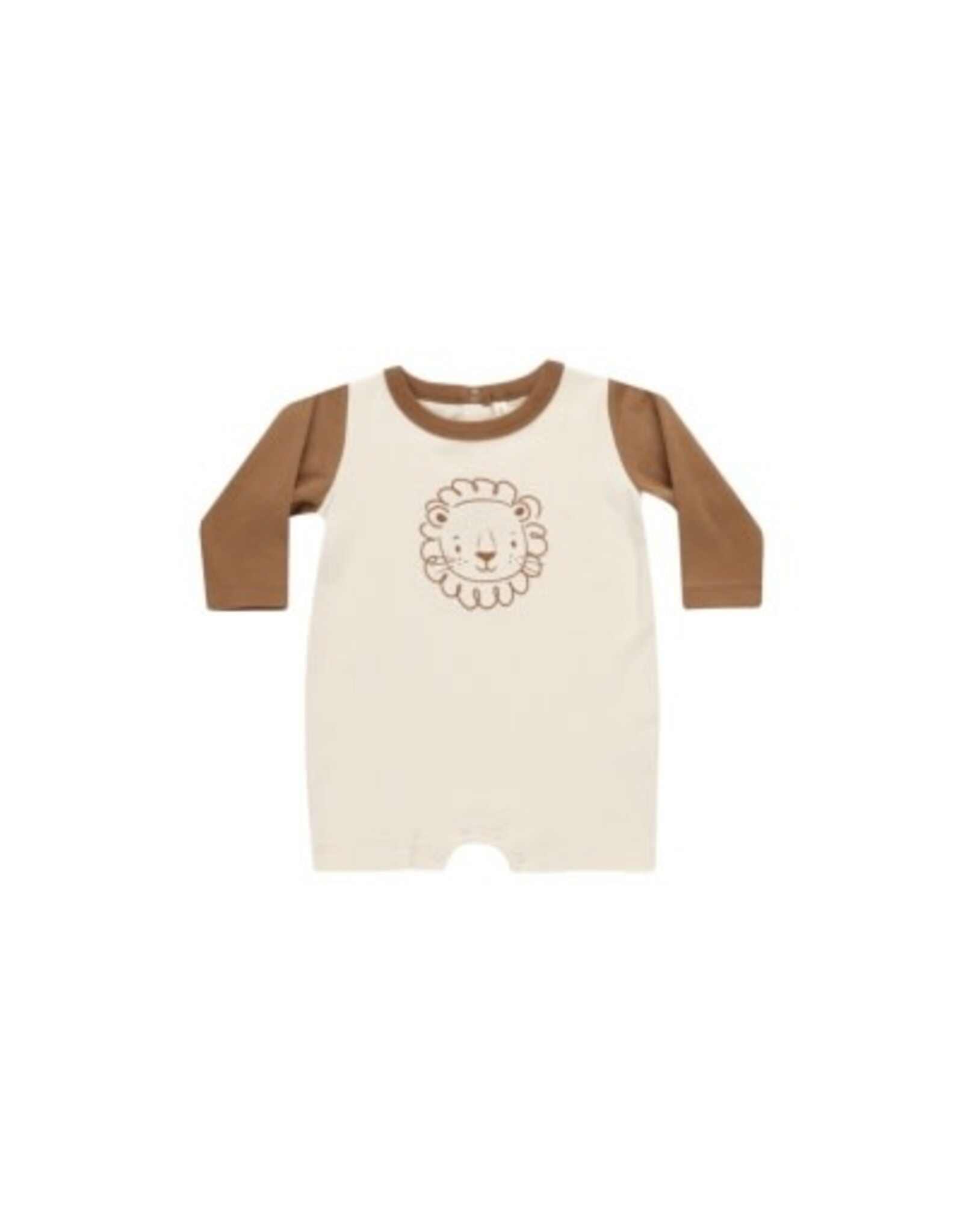 Quincy Mae LONG SLEEVE ROMPER || LION