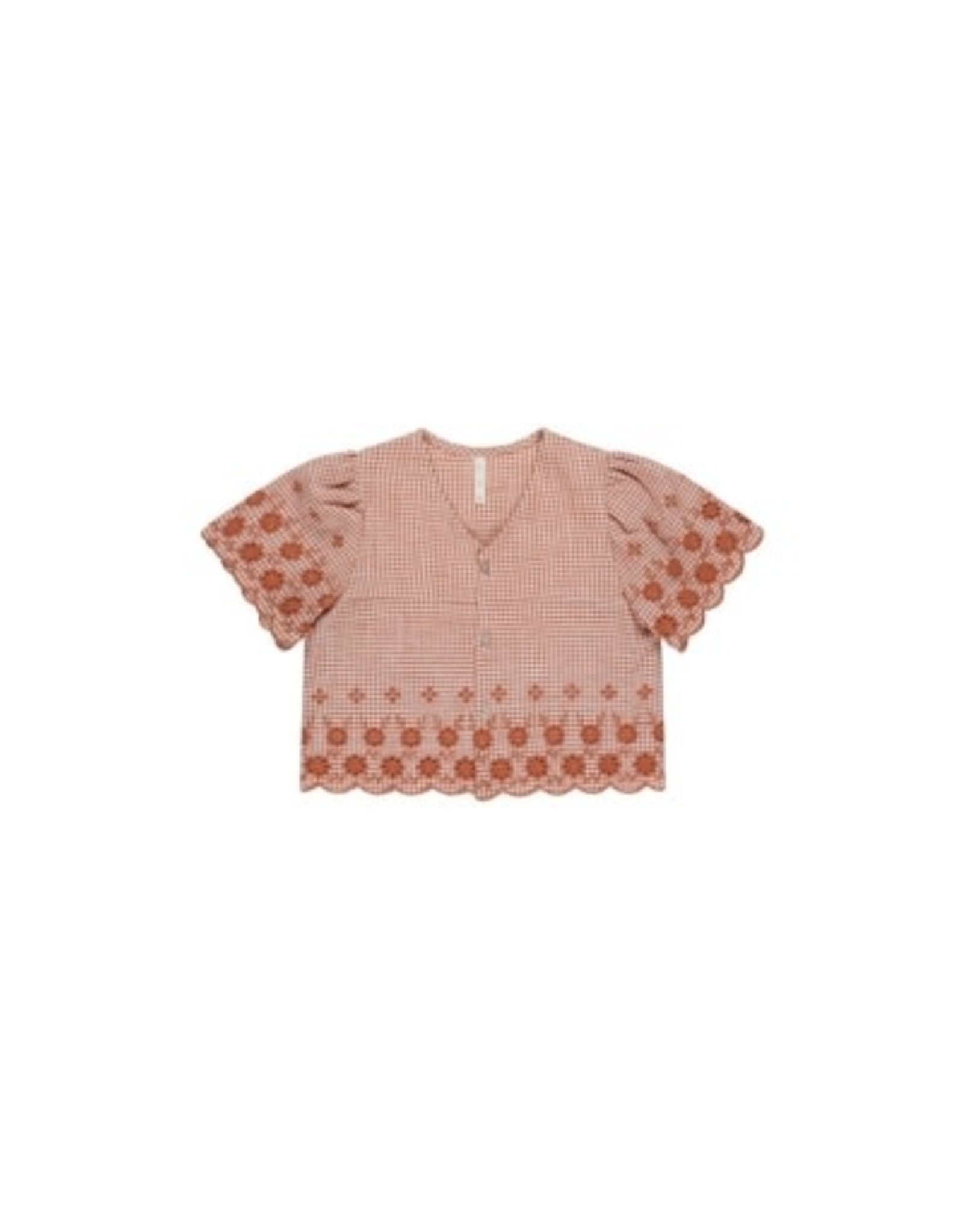 Rylee and Cru CLEO TOP || POPPY GINGHAM